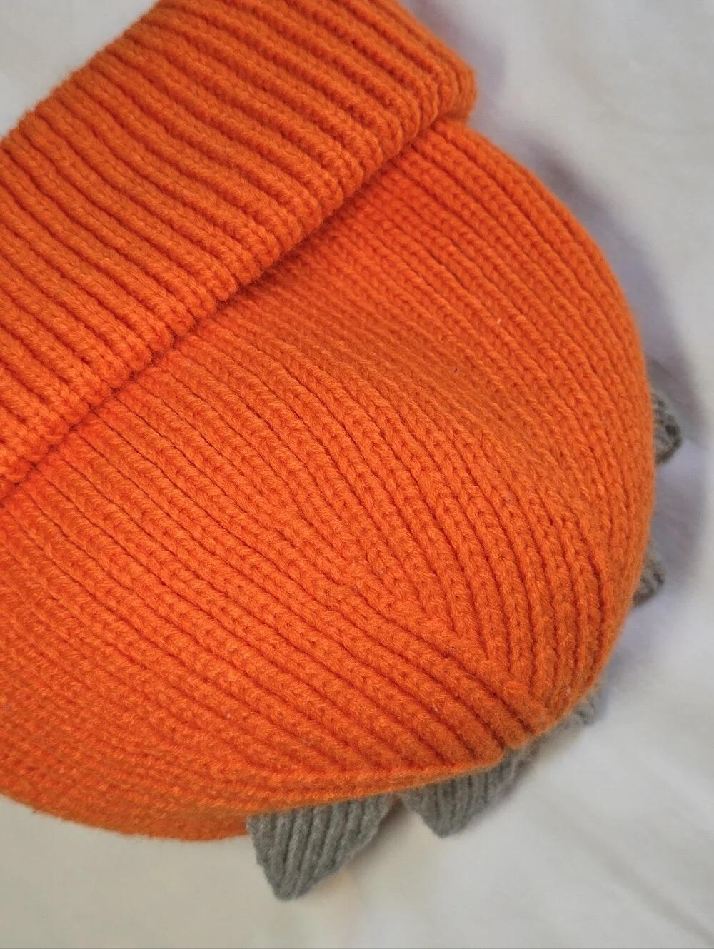 GAP Kids Orange Knit Dino Beanie
